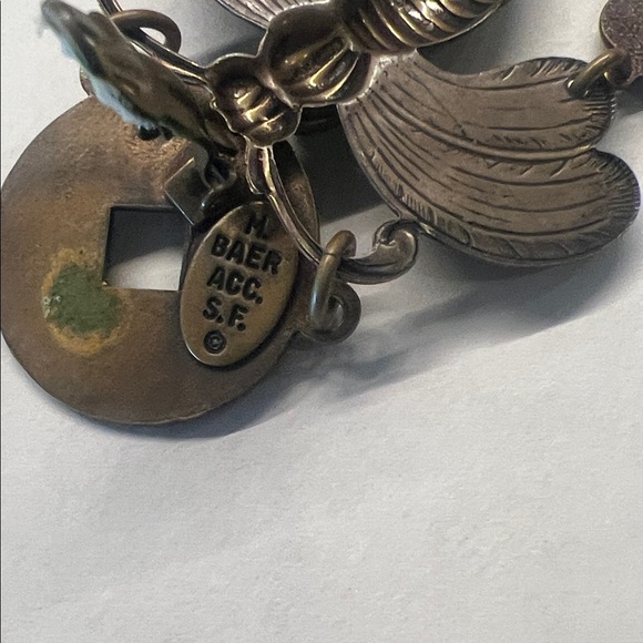 Artisan Bronze Earrings with Green Stone Accents
VINTAGE - Picture 4 of 6